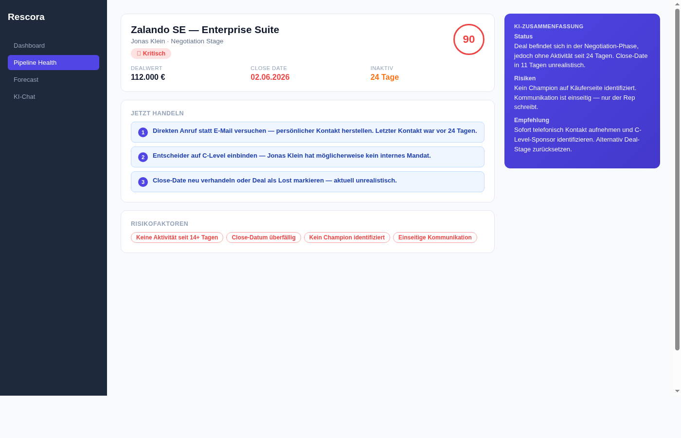 Deal Health Score